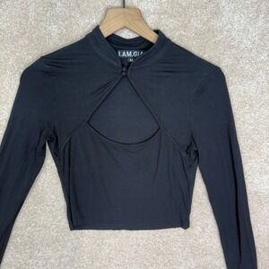 I.AM.GIA Black Crop Top
